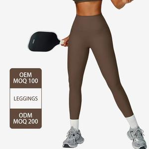 Women Black High Waist Yoga <b>Leggings</b> Stretchy, Squat-Proof, and Comfortable for Gym, Running & Everyday Wear Oem All colors - Product Image 1