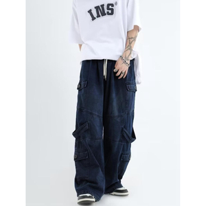 Pantalones de Pijama de Franela para Hombre con Logotipo Personalizado Directo de Fábrica, Pantalones Deportivos para Hombre con Lavado Ácido - Product Image 1