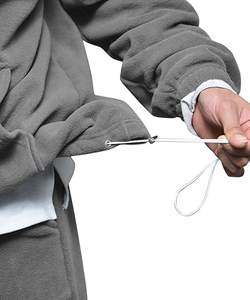 Costumes d'entraînement logo imprimé bouffant pour hommes adultes ensembles empilés costumes de survêtement ensembles pour hommes deux pièces pantalons évasés ensembles sweats à capuche survêtements - Product Image 1