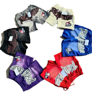 กางเกงขาสั้นผ้าฝ้าย100% พิมพ์ลายแบบย้อนยุคสำหรับผู้ชายกางเกงขาสั้นกันยับตามสั่ง - Product Image 2