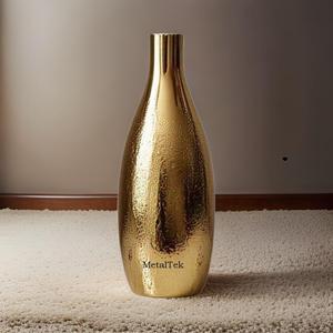 Vase à fleurs nordique doré, design arabe moderne, décoration intérieure, jardin, mariage, vase en métal, style luxueux, couleurs personnalisées - Product Image 5