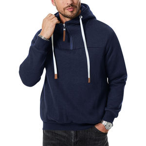 2025 personalizado 400gsm doble capa primavera y otoño Sudadera con capucha para hombre cremallera multibolsillo pulóver deportes Casual básicos Sudadera con capucha - Product Image 3