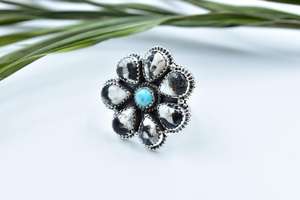 แหวนพลอยอเมทิสทำด้วยมือ925สเตอร์ลิงเงินสำหรับเป็นของขวัญที่สมบูรณ์แบบ - Product Image 4