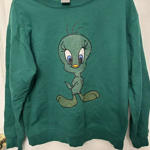 Sudadera con Capucha Personalizada de Algodón Grueso con Logotipo Estampado de Diamantes de Imitación, Efecto Desgastado por el Sol, con Logotipos de Diamantes en Toda la Superficie, Informal, Universal, para Invierno - Product Image 1