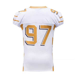 Camiseta de Fútbol Americano Personalizada de Alta Calidad para Hombre, Sublimada, Manga Corta, 100% Poliéster, Venta al Por Mayor - Product Image 2