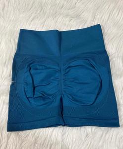 Pantalon de Yoga Taille Haute Personnalisable avec Taille Élastique Short de Sport en Nylon et Spandex à Motif Solide pour Femmes - Product Image 5