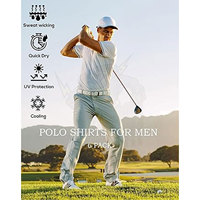 Chemises de golf pour hommes à manches courtes, avec poche, respirantes, à séchage rapide, coupe athlétique, légères et décontractées
