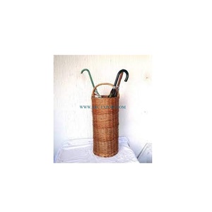 Porte-parapluie en rotin fait à la main le plus vendu et support de qualité supérieure moderne nouveau Style couleur marron porte-parapluie fantaisie - Product Image 1