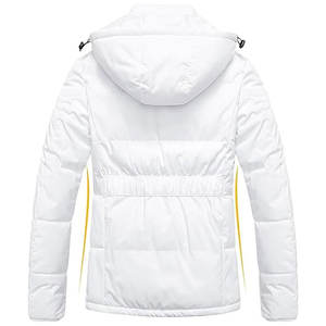 Chaqueta Corta Impermeable para Mujer, Abrigo Grueso de Invierno con Capucha Desmontable, Ropa Exterior Aislante para Clima Frío - Product Image 2