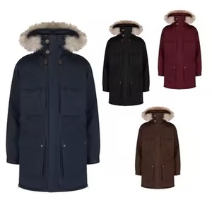 Veste matelassée rembourrée en polaire surdimensionnée pour homme, personnalisée par OEM, veste d'hiver à capuche zippée - Product Image 4
