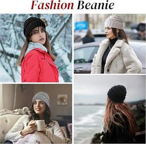 Gorro de punto a la moda, Elegante ropa de invierno, diseño suave y cómodo para un aspecto informal de calle - Product Image 4
