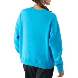 Jersey Rosa liso cuello redondo ropa de mujer sudaderas transpirables al por mayor diseño personalizado OEM ropa casual de mujer sudaderas - Product Image 2