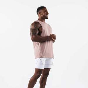 Gym Musculation Crop Stringer Tank pour hommes sans manches Muscle Fit Training Workout Athletic Fitness Apparel - Product Image 5