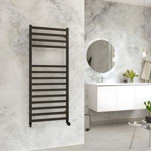 ฮีตเตอร์ในอ่างอาบน้ำ H1800xl60สีดำด้านทรงสี่เหลี่ยมอุปกรณ์อบแห้งด้วยขนาดสะดวก - Product Image 2