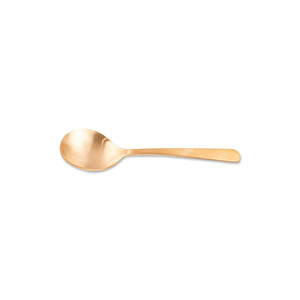 Dashing flatware สแตนเลสกระจกขัดเงาพร้อมด้ามทองเหลืองดูดีช้อนชา - Product Image 3