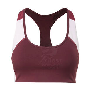 Soutien-gorge de sport pour femmes, dernier design, impression personnalisée, en spandex et nylon, en vente - Product Image 1