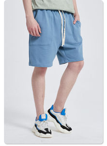 2024 hommes Logo personnalisé athlétique entraînement survêtement Shorts de course solide coton sueur GYM Shorts Style décontracté Collection d'été - Product Image 3