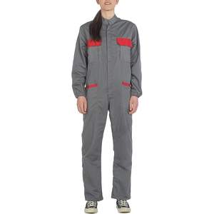 Overol Multiusos Gris/Rojo del Grupo CBF Balducci, Mono de Trabajo Unisex Resistente, 65% Poliéster, 35% Algodón, 200g/m, Hecho en Albania - Product Image 4