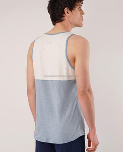 Venta directa de fábrica, camisetas sin mangas de entrenamiento para hombres, 100% algodón, chaleco de gimnasio, diseño transpirable sin mangas, estampado de tendencia, tanque de entrenamiento para hombres - Product Image 1