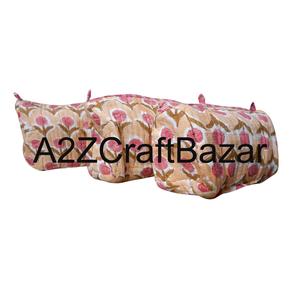Bolsas de Cosméticos de Tela de Algodón Puro con Cierre de Cremallera y Borla, Diseño Moderno, Reutilizables, Ligeras y Multifuncionales - Product Image 3