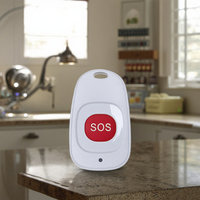 Botón de Emergencia SOS Programable con Bluetooth 5.0 BLE, Sensor de Sonido y Zumbador para Comunicación y Redes
