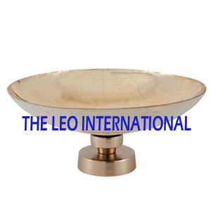 Bol décoratif en forme de bois de cerf de couleur marron bol de dîner moderne luxueux en métal en aluminium fantaisie - Product Image 4