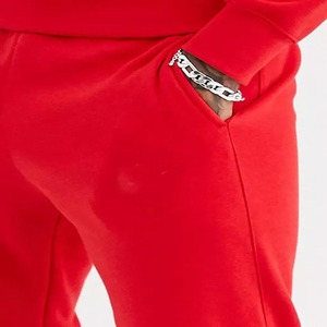Chándal deportivo de algodón con logotipo personalizado para hombre, chándal para correr de talla grande, conjunto de 2 piezas Unisex, pantalones de chándal y Sudaderas con cuello redondo - Product Image 6