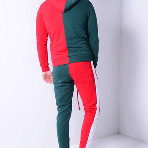OEM logotipo personalizado transpirable hombres Jogging chándal conjuntos más populares de moda entrenamiento gimnasio patrón sólido con capucha cuello - Product Image 2