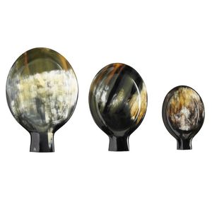 Crafshub ช้อนเขาควายหรูหราช้อนโต๊ะไม้พรีเมี่ยมสำหรับกาแฟยามบ่ายชาเย็นสลัด - Product Image 3