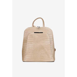 Mochila Estructurada en Piel Sintética de Cocodrilo con Forro de Poliéster y Cierre de Cremallera - Hecho en Italia - Art. 25355 - Product Image 1