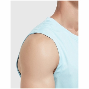 OEM ODM Custom Men's Premium Tank Tops Soft Breathable Plus Size Knitted Casual Sleeveless Shirts Factory Supply Comfortable - Product Image 3