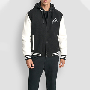 High Quality <b>Men's</b> Varsity Jacket with Manufacturer's Embroidery Logo Multi-Color Winter Wear Wholesale 100% Cotton In AKO - Product Image 1