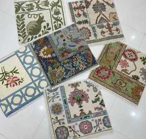 Alfombra anudada a mano de diseño moderno hecha a mano, hermoso color vibrante, patrón abstracto persa turco, tamaño personalizable disponible - Product Image 2