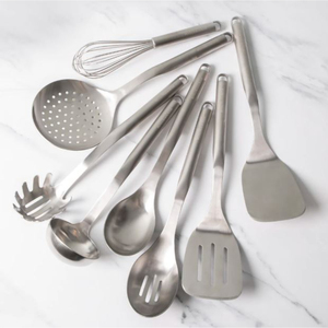 Elegante juego de servidor de Pasta espejo pulido de acero inoxidable sólido Turner cuchara Perfecta para servir de mesa elegante juego de 8 piezas - Product Image 2