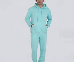 Conjunto Deportivo de Invierno para Hombre, de Alta Calidad, Grueso, Multicolor, con Capucha, Pantalones Deportivos, 100% Algodón, Transpirable, Informal, para Entrenamiento - Product Image 3