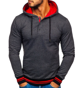 2025 haut tendance hommes bouton pull à capuche brodé Logo respirant vêtements d'hiver personnalisé prix raisonnable Service OEM - Product Image 6