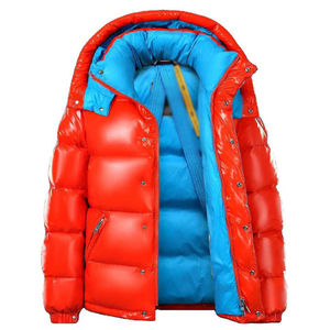 Winter Unisex Thickened Bubble Jacket Windproof Waterproof Stand Collar Single <b>Button</b> Closure Front Logo Canvas - Product Image 4