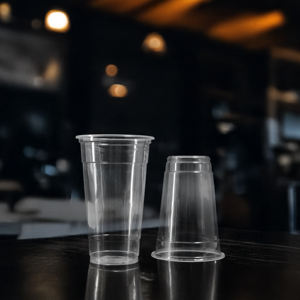 ถ้วยพลาสติก PET/PP 95มม. แบบใช้แล้วทิ้ง16/20/24ออนซ์ถ้วยผนังแบบเดี่ยวสำหรับเครื่องดื่มน้ำผลไม้นมชากาแฟรีไซเคิลได้ - Product Image 6