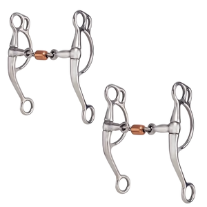 Haute Qualité Snaffle Bouche Bit Coulissant Cuivre Rouleau Équitation Formation Durable En Acier Inoxydable Allemand Argent Cheval - Product Image 2