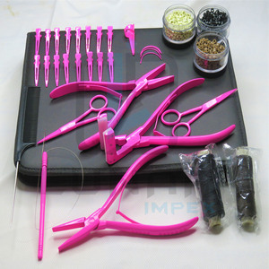 Kit de salón de belleza de cabello humano, herramientas de extensión de cabello de Color rosa, superventas en oferta, novedad de 2023 - Product Image 2
