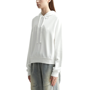 Jersey de rizo de gran tamaño de peso pesado, estampado personalizado, blanco liso, Sudadera con capucha bordada para mujer, hecho en Pakistán - Product Image 2