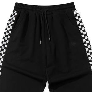 กางเกงยืดแห้งเร็วของผู้ชายกางเกงกีฬาลำลองเอวกลางขาตรงระบายอากาศแบบผูกเชือกด้านหน้าเรียบ - Product Image 2