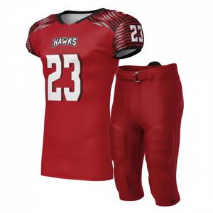 Shorts de sport pour hommes grande taille, légers et respirants, uniformes de football américain à manches courtes avec impression de logo personnalisée - Product Image 3