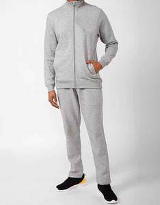 Venta al por mayor Heather Grey Custom Men Joggers Set XL Size Sportswear Chándal para entrenamiento Gimnasio Casual Winter Mens Jogging Wear - Product Image 2