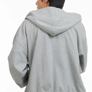 Sweat à capuche pour homme à manches longues, couleur unie, avec cordon de serrage à la capuche, design personnalisé avec logo, haute qualité pour les acheteurs en gros 2026 - Product Image 5