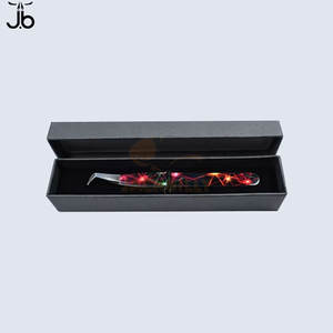 Pince à épiler Diamond Grip Extension de cils Pince à épiler Bon marché Meilleure qualité Acier inoxydable Logo personnalisé accepté - Product Image 1