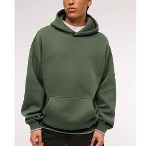 Sweat à capuche de luxe 100% coton pour homme surdimensionné lourd 420gsm Boxy recadrée pour l'hiver - Product Image 3