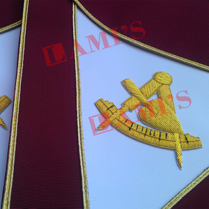 Tablier maçonnique Royal & Select Tablier maçonnique en cuir d'agneau de haute qualité pour uniforme - Product Image 6