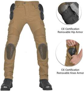 กางเกงยีนส์ขี่รถจักรยานยนต์สำหรับผู้ชายกางเกงยีนส์หุ้มเกราะถอดออกได้ - Product Image 2