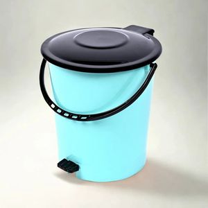 Poubelle à pédale en plastique pour la maison, capacité de 3 à 25 litres, structure à pédale, résistante à la rouille, écologique par Anax Premium - Product Image 4